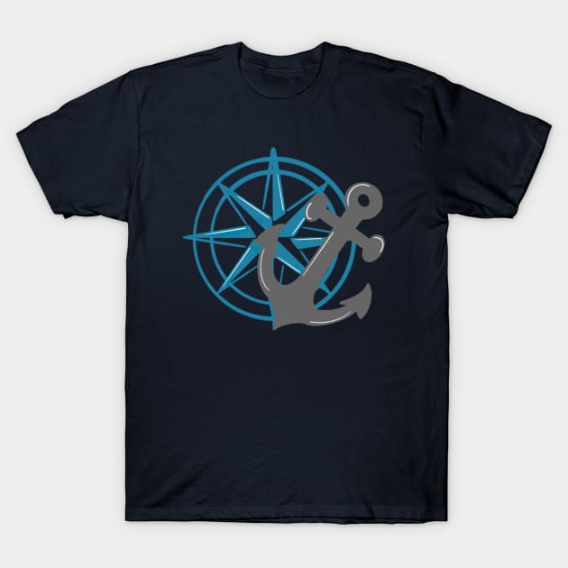 The Vacation Navigation Logo T-Shirt by MagicalMouseDesign